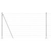 vidaXL Plot s sloupkem Stř&iacute;brn&aacute; 1,2 x 10 m Ocel