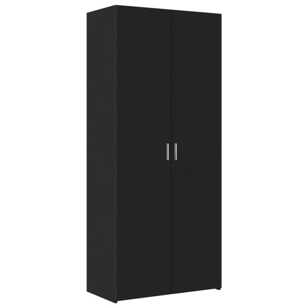 vidaXL Skříň highboard černá 80 x 42,5 x 185 cm kompozitní dřevo