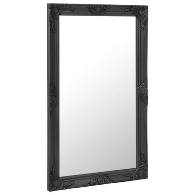 vidaXL Nástěnné zrcadlo barokní styl 60 x 100 cm černé