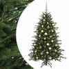 vidaXL Uměl&yacute; v&aacute;nočn&iacute; stromek s v&aacute;nočn&iacute;mi koulemi 120 cm 150 LED