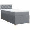 vidaXL Box spring postel s matrac&iacute; světle &scaron;ed&aacute; 80 x 200 cm textil