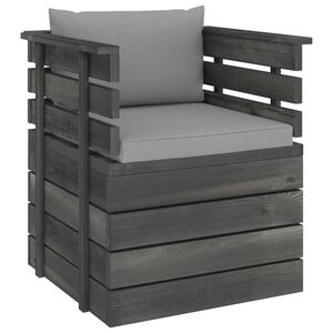 vidaXL Zahradn&iacute; křeslo s podu&scaron;kami borovice