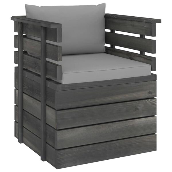 vidaXL Zahradn&iacute; křeslo s podu&scaron;kami borovice