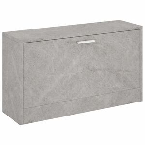 vidaXL Botn&iacute;kov&aacute; lavice betonově &scaron;ed&aacute; 80 x 24 x 45 cm kompozitn&iacute; dřevo