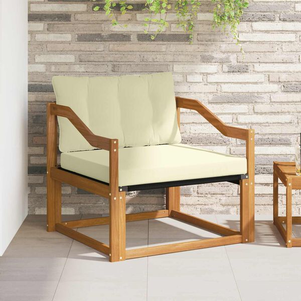 vidaXL Venkovn&iacute; pohovkov&aacute; souprava Masivn&iacute; ak&aacute;ciov&eacute; dřevo a Textilene