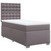 vidaXL Box spring postel s matrac&iacute; &scaron;ed&aacute; 90x190 cm uměl&aacute; kůže