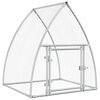 vidaXL Klec pro kuřata stř&iacute;brn&aacute; 100 x 105 x 120 cm pozinkovan&aacute; ocel