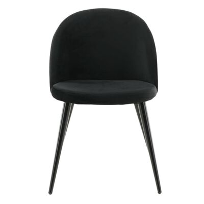 Venture Home Jídelní židle 2 ks Velvet samet černé