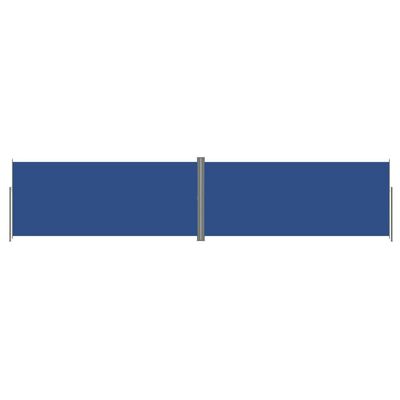 vidaXL Zatahovací boční markýza modrá 220 x 1 000 cm