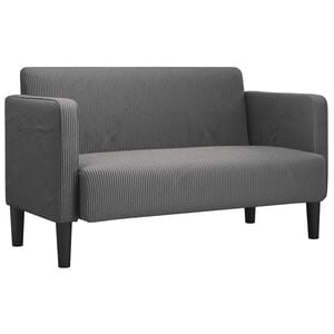 vidaXL Loveseat Sofa tmavě &scaron;ed&eacute; 109 cm man&scaron;estrov&aacute; tkanina