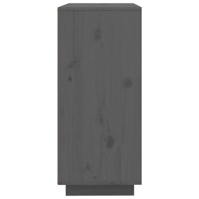 vidaXL Příborník šedý 60 x 35 x 80 cm masivní borové dřevo