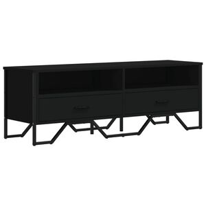 vidaXL TV skř&iacute;ňka čern&aacute; 122 x 34 x 41 cm kompozitn&iacute; dřevo