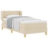 vidaXL Postel s boxspringem s čelo Kr&eacute;mov&aacute; 90 x 190 cm textil