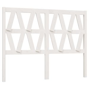 vidaXL Čelo postele b&iacute;l&eacute; 126 x 4 x 100 cm masivn&iacute; borovice