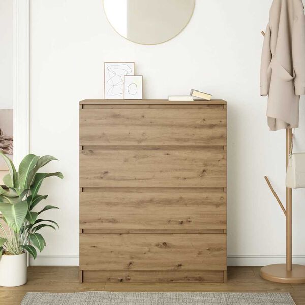 vidaXL Př&iacute;born&iacute;k dub artisan 80x35x99 cm kompozitn&iacute; dřevo