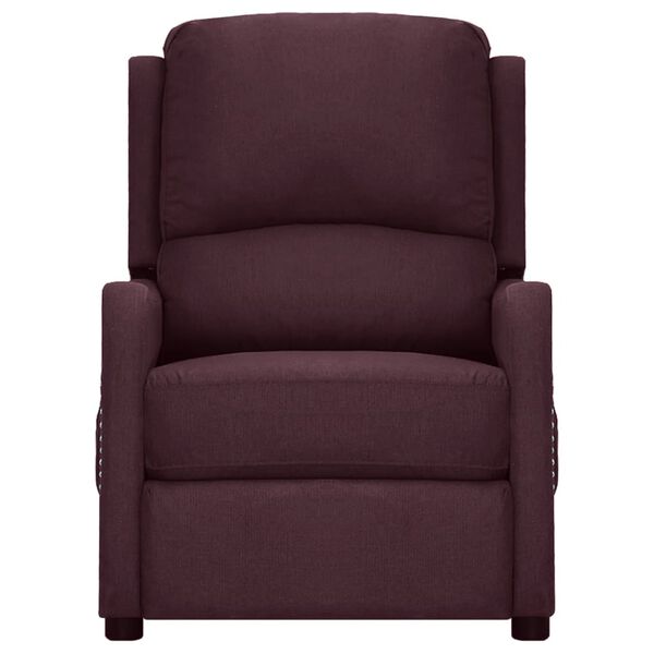 vidaXL Masážní křeslo fialové textil