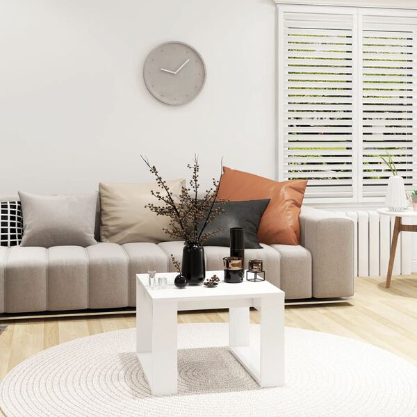 vidaXL Odkládací stolek bílý 50 x 50 x 35 cm kompozitní dřevo