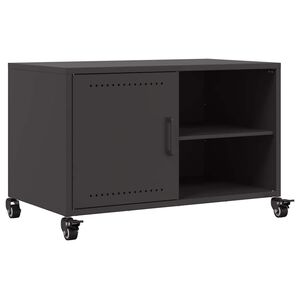 vidaXL TV skř&iacute;ňka čern&aacute; 68 x 39 x 43,5 cm ocel