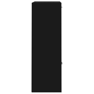 vidaXL Úložná skříňka černá 60 x 29,5 x 90 cm dřevotříska