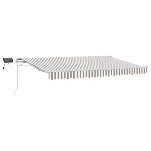 vidaXL Stahovac&iacute; mark&yacute;za Světle &scaron;ed&aacute; a b&iacute;l&aacute; 500 &times; 300 cm