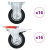 vidaXL 32 ks pojezdov&aacute; kolečka 100 mm