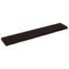 vidaXL N&aacute;stěnn&aacute; police tmavě hněd&aacute; 160x30x(2-6)cm o&scaron;etřen&yacute; masivn&iacute; dub
