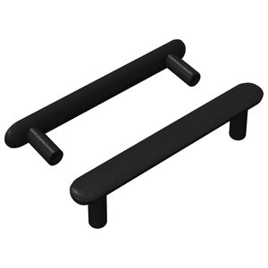 vidaXL Madlo na skř&iacute;ň 2 ks Čern&aacute; 121 x 16,6 x 28,3 mm Železo