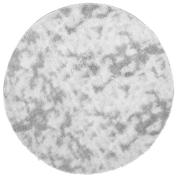 vidaXL Koberec Shaggy s vysokým vlasem NAVARRA stříbrošedý 100x100 cm