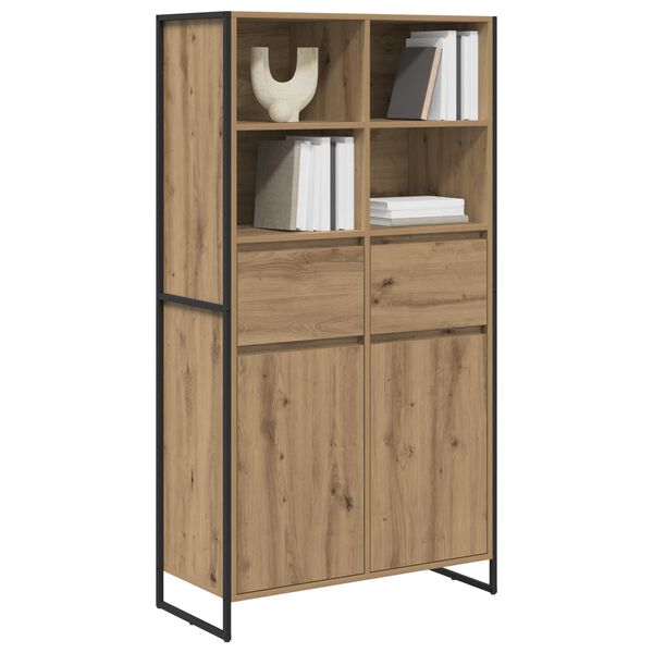 vidaXL Serv&iacute;rovac&iacute; skř&iacute;ň 2 pcs Uměleck&yacute; dub 81 x 36 x 150.5 cm