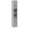 vidaXL Koupelnov&aacute; skř&iacute;ňka betonově &scaron;ed&aacute; 30x30x190 cm kompozitn&iacute; dřevo