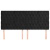 vidaXL Čelo postele černé 200x7x118/128 cm sametové