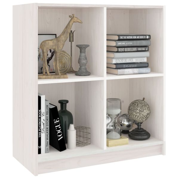 vidaXL Příborník bílý 70 x 33 x 76 cm masivní borové dřevo