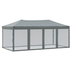 vidaXL Skl&aacute;dac&iacute; party stan s bočn&iacute;mi stěnami antracitov&yacute; 3 x 6 m