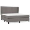 vidaXL Box spring postel s matrac&iacute; tmavě &scaron;ed&aacute; 180x200 cm textil