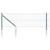 vidaXL Plot s sloupkem Zelen&aacute; 0,4 x 25 m Ocel a PVC