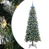 vidaXL Uměl&yacute; v&aacute;nočn&iacute; stromeček Zelen&aacute; 210 cm PVC, plast a ocel
