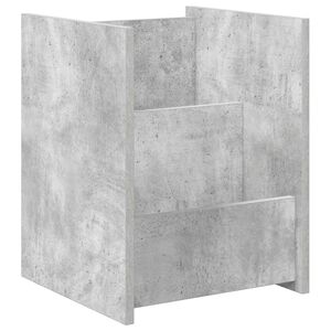 vidaXL Reg&aacute;l na časopisy s polic&iacute; Betonově &scaron;ed&aacute; 35 x 35 x 45 cm