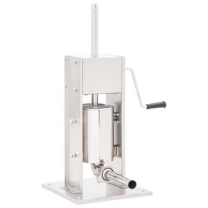 vidaXL Ruční plnička klobás stříbrná 3 l nerezová ocel