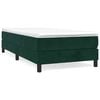 vidaXL Box spring postel s matrac&iacute; tmavě zelen&aacute; 90x200 cm samet