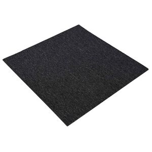 vidaXL Kobercov&aacute; dlaždice Tmavě &scaron;ed&aacute; 50 x 50 cm 36 ks PP a bitumen