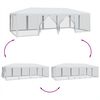 vidaXL Party stan s 12 síťovanými bočnicemi bílý 8 x 4 m HDPE