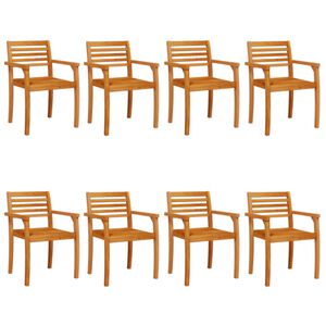 vidaXL Zahradn&iacute; židle 8 ks 59 x 55 x 85 cm masivn&iacute; ak&aacute;ciov&eacute; dřevo