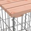 vidaXL Zahradn&iacute; lavice gabionov&yacute; design 63x31,5x42cm masivn&iacute; douglaska