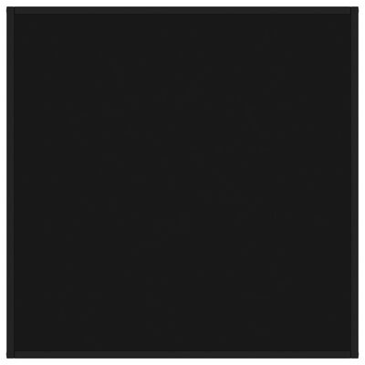 vidaXL Konferenční stolek černý s černým sklem 90 x 90 x 50 cm