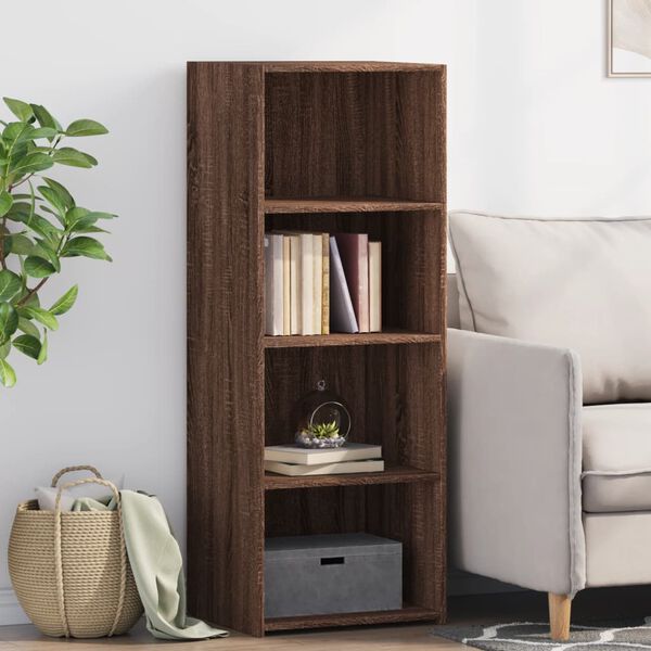vidaXL Skříň highboard hnědý dub 45 x 41 x 124 cm kompozitní dřevo