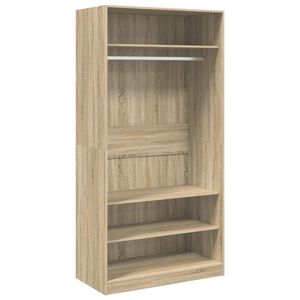 vidaXL &Scaron;atn&iacute; skř&iacute;ň dub sonoma 100 x 50 x 200 cm kompozitn&iacute; dřevo