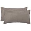 vidaXL Povlak na pol&scaron;t&aacute;ř 2 pcs HOUTEN Světle &scaron;ed&aacute; 40 x 70 cm Boucl&eacute;