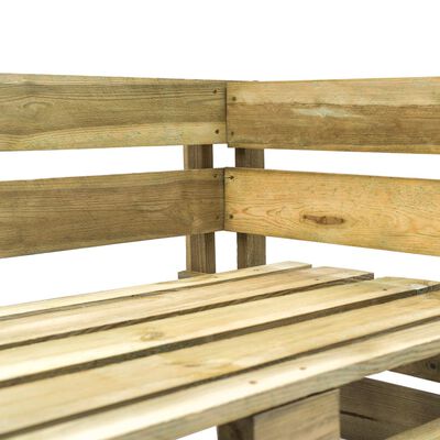 vidaXL Zahradní rohová lavice z palet dřevo