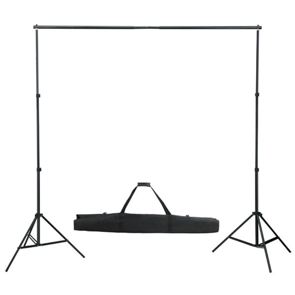 vidaXL Foto studio set s osvětlen&iacute;m, fotopozad&iacute;m a reflektorem