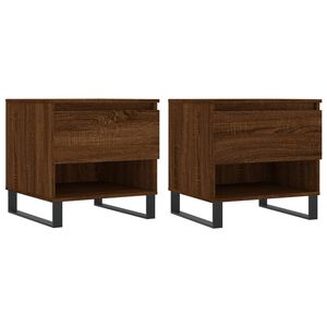 vidaXL Konferenčn&iacute; stolky 2 ks hněd&yacute; dub 50x46x50 cm kompozitn&iacute; dřevo